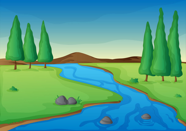 Річка
 - Вектор, зображення
