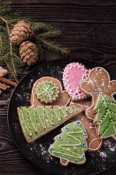 New year homemade gingerbread - Фото, изображение