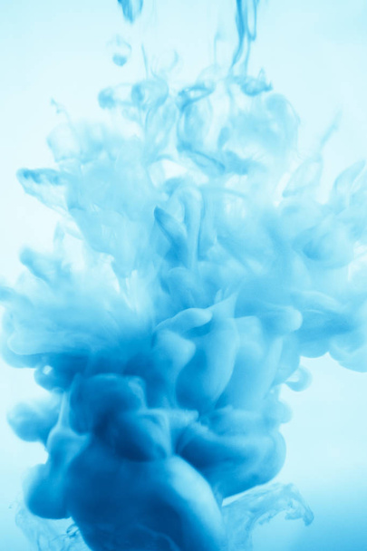 blue dye in water - Φωτογραφία, εικόνα