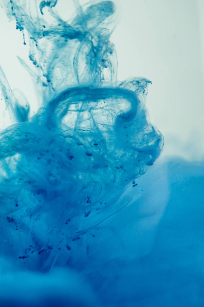 blue dye in water - Zdjęcie, obraz