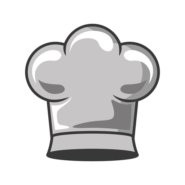 силует сірого масштабу з капелюхом кухарів
 - Вектор, зображення