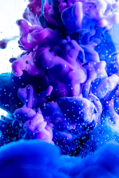 blue dye in water - Fotoğraf, Görsel