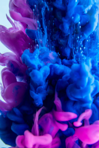  The colorful dye in the water. Abstract background. Wallpaper. Concept art - Photo, Image