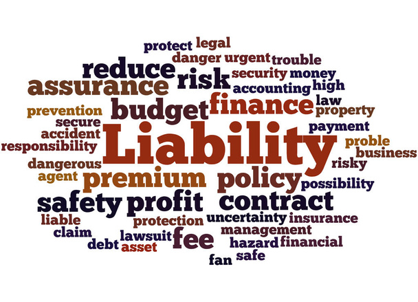 Liability, word cloud concept 2 - Photo, Image