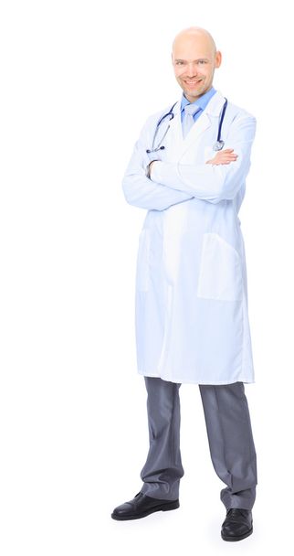 Young doctor man with stethoscope - Φωτογραφία, εικόνα