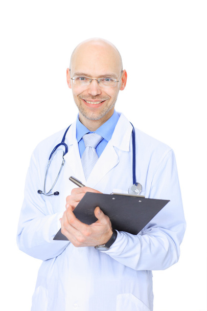Young doctor man with stethoscope - Фото, изображение