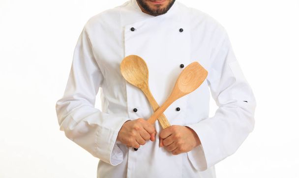 Chef isolated on white background - Valokuva, kuva