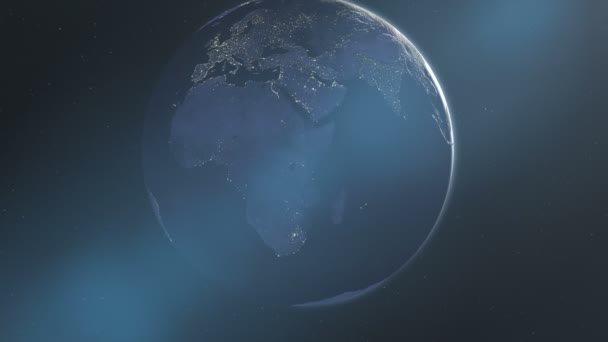 Nachtverlichting van Afrika & Europa (24fps) - Video