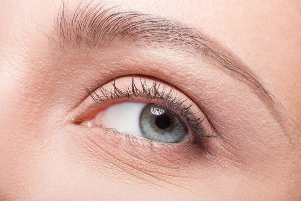 Closeup of model womans eyes - Foto, afbeelding