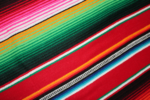 poncho background Mexico Mexican traditional cinco de mayo rug fiesta background with stripes stock, photo, photograph, image, picture, - Fotografie, Obrázek