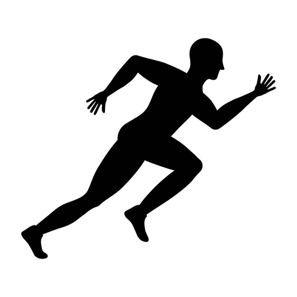 man running fitness - Vector, Image