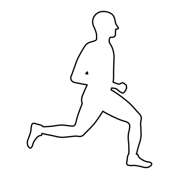hombre corriendo fitness
 - Vector, Imagen