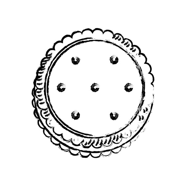 lahodné cookie kreslený - Vektor, obrázek