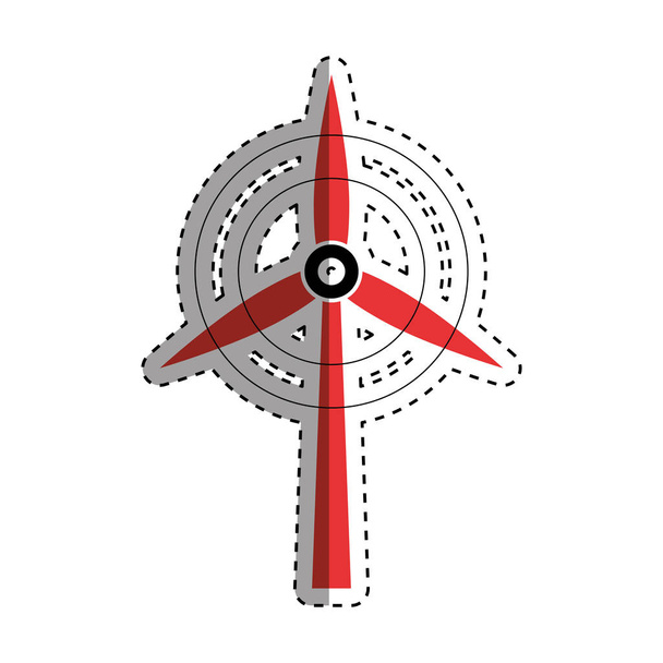 зеленая энергия ветряной турбины
 - Вектор,изображение