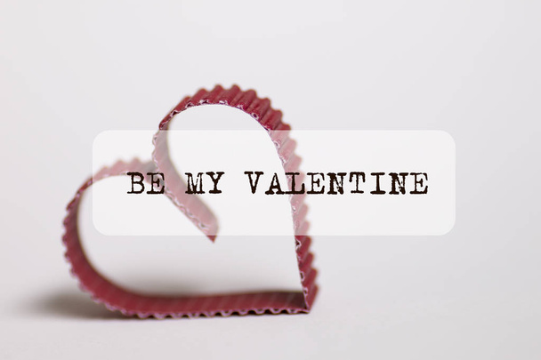 heart shape text be my valentine - Photo, image