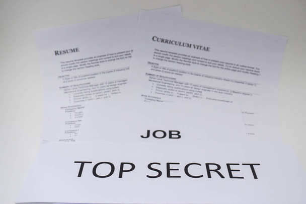 business concept of job interviewing is confidential - Photo, Image