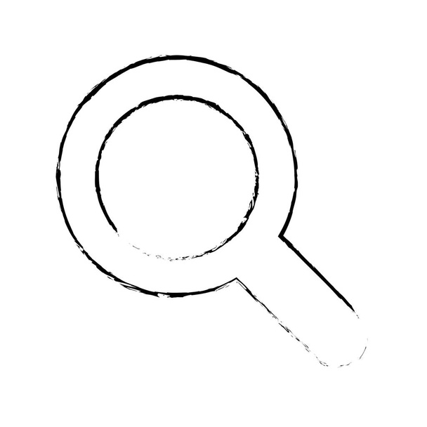 magnifying glass lupe - Vector, Image