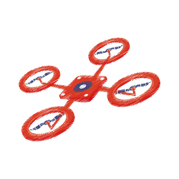Drone ρομπότ τεχνολογία - Διάνυσμα, εικόνα