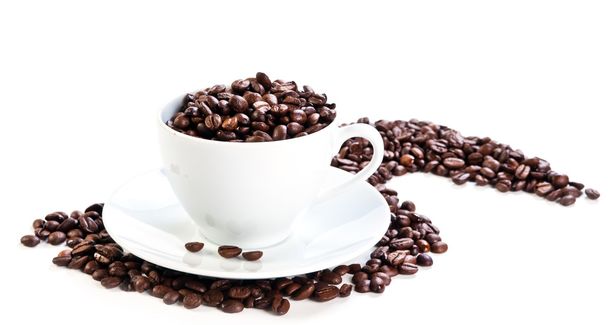 чашка повна кавових зерен
 - Фото, зображення