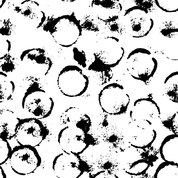 シームレス パターンを作るベクトル モノクロ マーク - ベクター画像