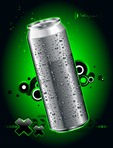 Realistic can - Vector, Image