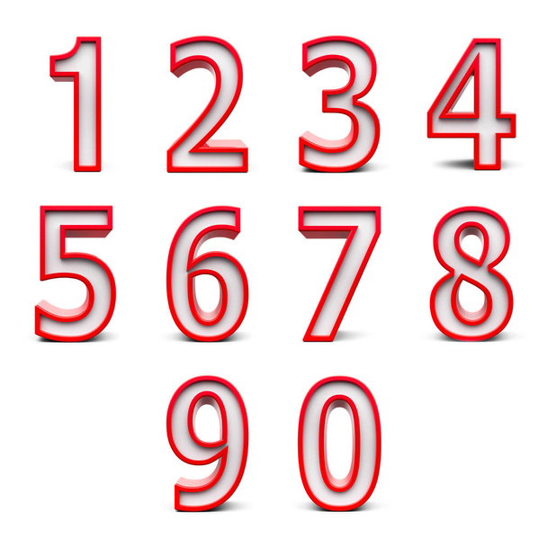 Набір червоних чисел No 2
 - Фото, зображення