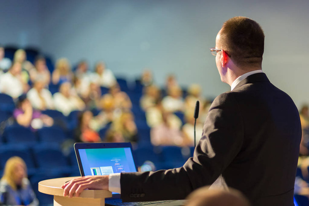 Public speaker giving talk at business event. - Photo, Image