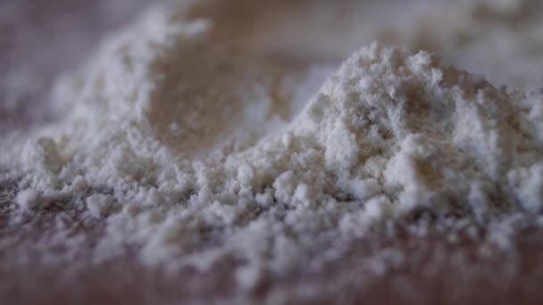 Heaps of Oat Flour. Slow Focusing and Pan Shooting. - Footage, Video