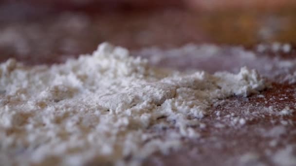 Heaps of Oat Flour. Slow Focusing and Pan Shooting. - Footage, Video