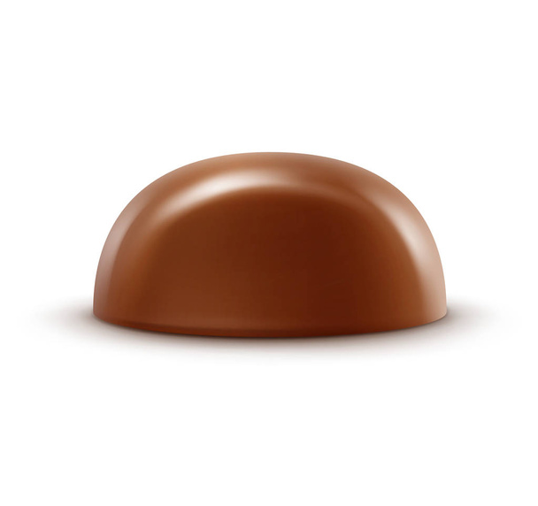 ベクトルの背景に分離された現実的なミルク チョコレートのお菓子 - ベクター画像