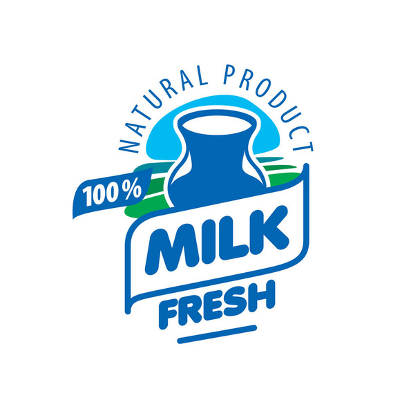 ベクトルのロゴのミルク - ベクター画像