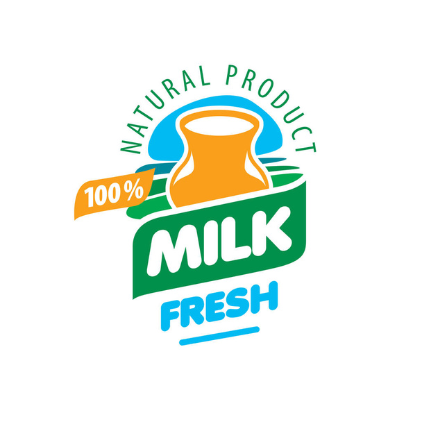 vector logo milk - Vector, Image