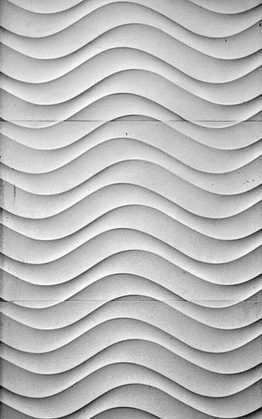 Dalgalı beyaz duvar - Fotoğraf, Görsel