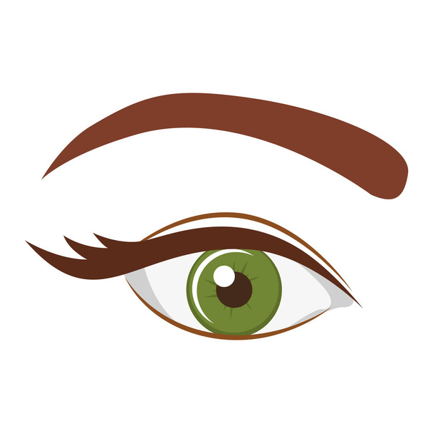 Female eye cartoon design - Vector, Image