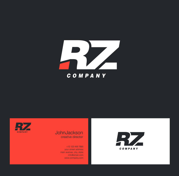 R & Z Letter Logo   - Vektör, Görsel