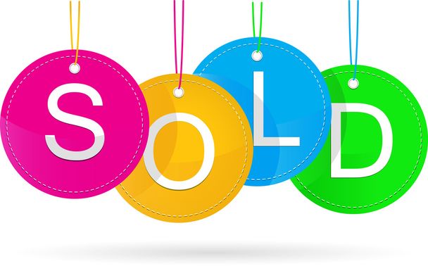 Sold icon - Vector, Image