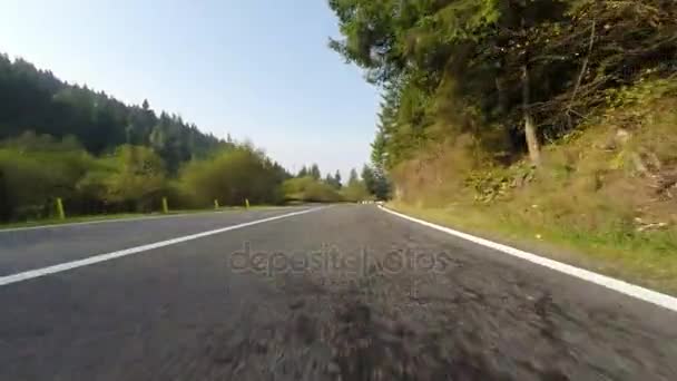 Speeding down side camera - Footage, Video