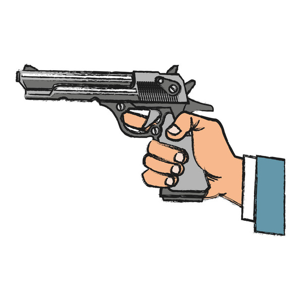 Conception de pistolet isolé
 - Vecteur, image