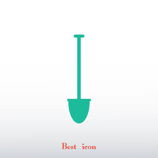 simple shovel icon - Vector, Image