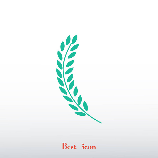 simple wheat icon - Vecteur, image
