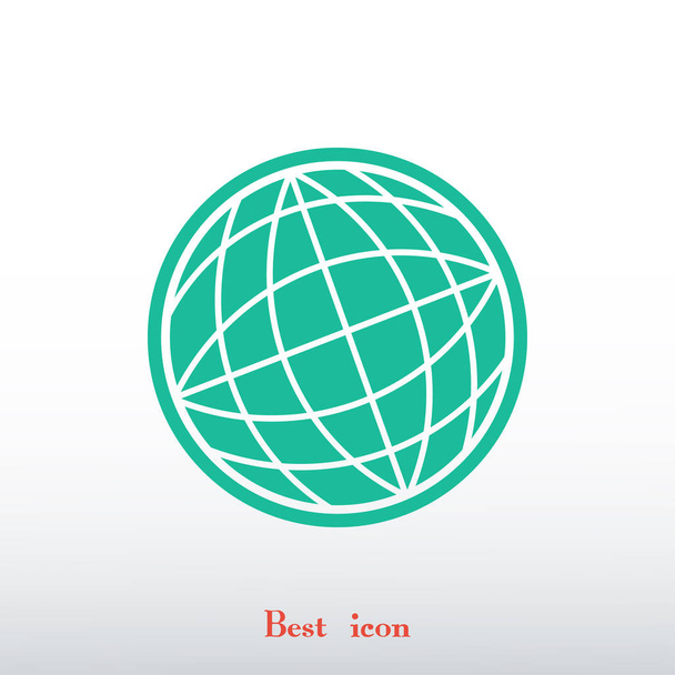 earth globe icon - Vetor, Imagem