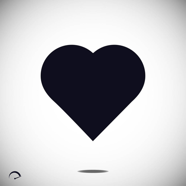 simple heart icon - Vektor, Bild