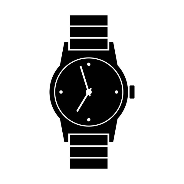 Wristwatch icon on white background - Vector, Image