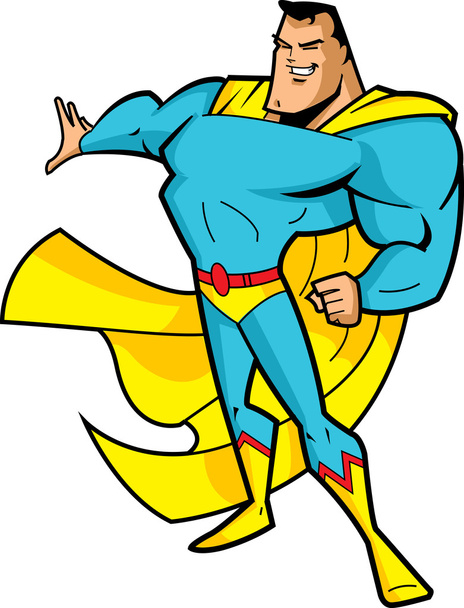 Big Chin Superhero - Vector, Image
