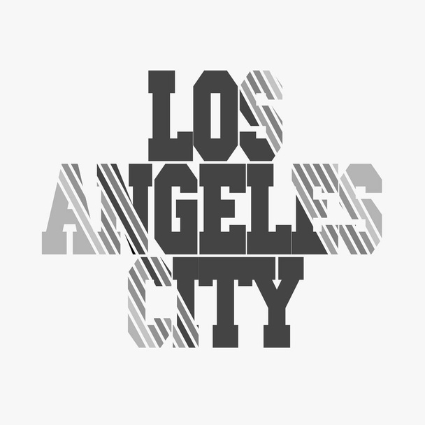 Los Angeles Sport  T- shirt Design - Vector, Image
