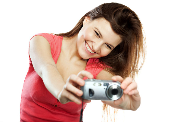 woman with camera - Foto, immagini