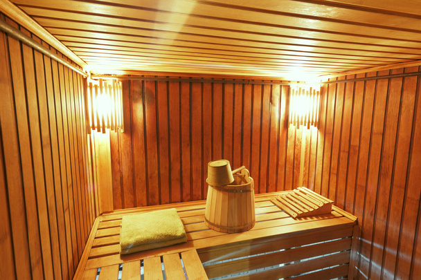 Sauna with ready accessories for washing - Foto, Bild