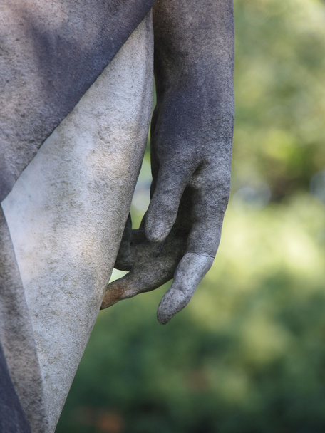 Detail of a grave stone statue - Photo, Image