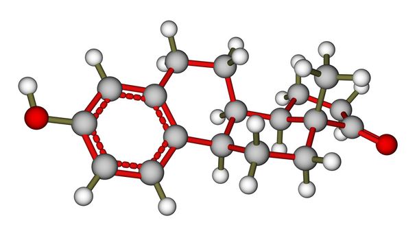ορμόνη οιστρόνης μόριο - Φωτογραφία, εικόνα