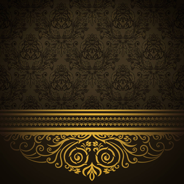 Decorative vintage background with old-fashioned patterns. - Photo, image